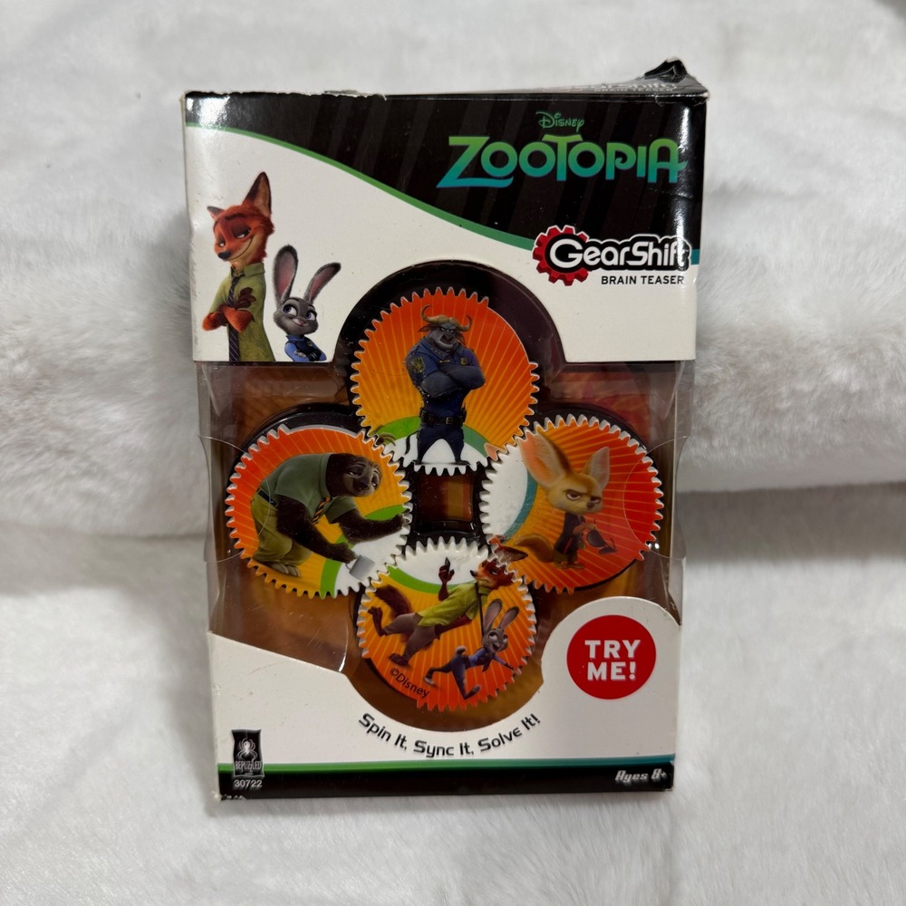 Disney Zootopia GearShift Brain Teaser Puzzle Bepuzzled Nick Wilde Judy Hopps